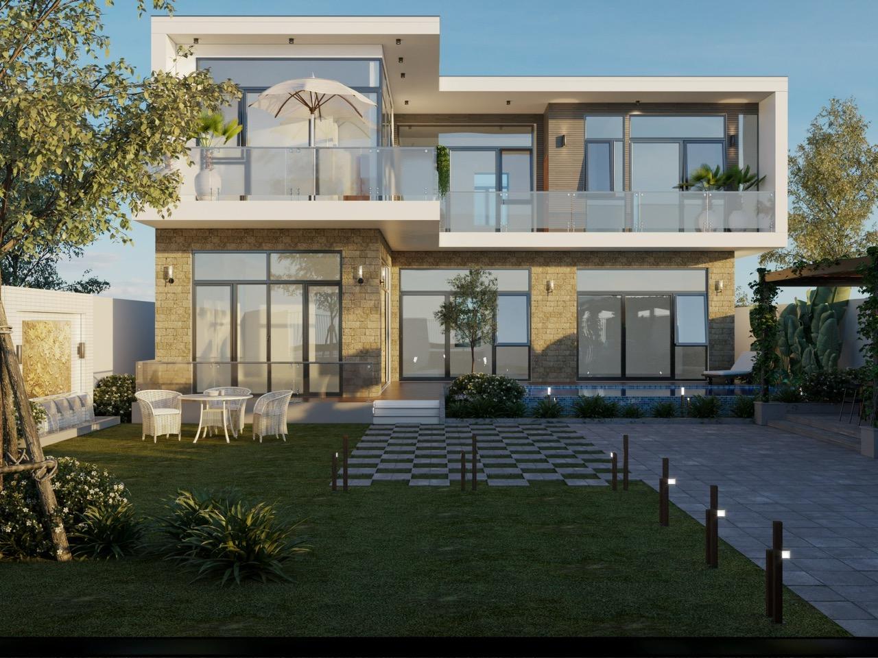 Biệt Thự Sân Vườn Hiện Đại